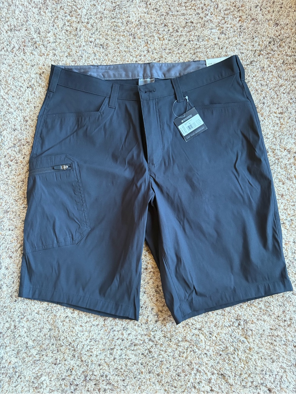 Eddie Bauer Black Hybrid Active Shorts